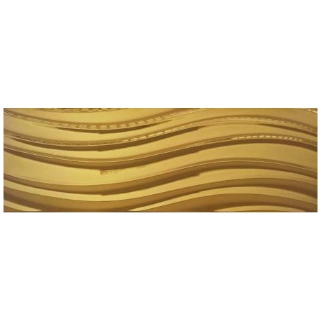 Płytka ceramiczna złota MTL GOLD DELUX WAVES 30x90