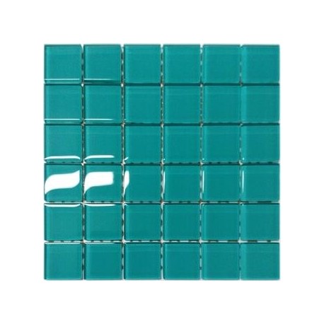 Mozaika szklana Turkus 30x30 kostka 4,8 cm