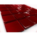 Mozaika szklana Czerwień 30 x 30 kostka 4,8 cm