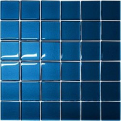 Mozaika szklana Niebieska 30 x 30 kostka 4,8 cm