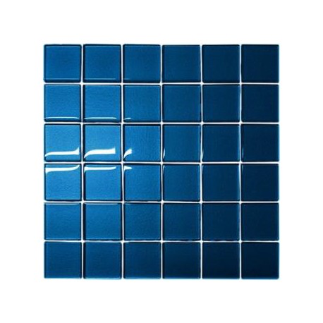 Mozaika szklana Niebieska 30 x 30 kostka 4,8 cm