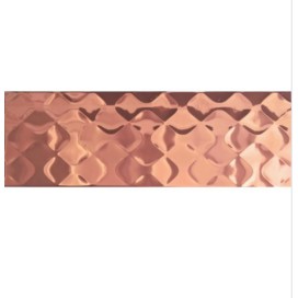 PŁYTKA CERAMICZNA MIKA 3D MIEDZIANA 25x75