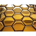 Mozaika Szklana Hex L Gold Poler 24,8x25,8