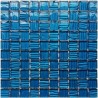 Mozaika szklana Niebieska Paski 30 x 30 kostka 2,8 cm