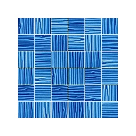 Mozaika szklana Niebieska Paski 30 x 30 kostka 4,8 cm
