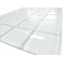Mozaika szklana Biała 30 x 30 kostka 4,8 cm
