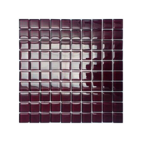 Mozaika Szklana Burgund 30 x 30 kostka 2,3 cm