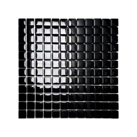 Mozaika Szklana Czarna 30 x 30 kostka 2,3 cm