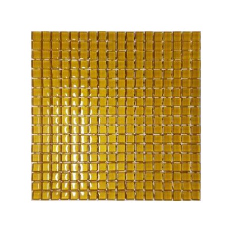 Mozaika szklana miodowa 30x30 kostka 1,5 cm