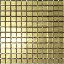 Mozaika szklana Brokat Złoty 30x30 2,3 cm