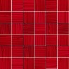 Mozaika szklana Czerwień Paski 30x30 4,8 cm 7F2