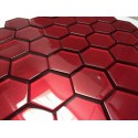 Mozaika Szklana Hex L Czerwień 32,7x31,8
