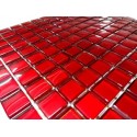 Mozaika szklana Czerwień 30 x 30 kostka 2,3 cm