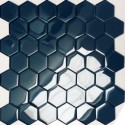 Mozaika Szklana Hex L Niebieska 32,7x32,8